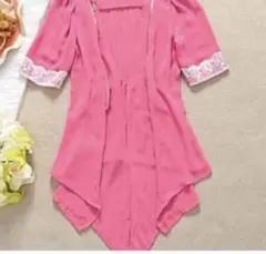 b97 シフォン カーディガン ピンクのサムネイル