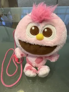 ユニバーサルスタジオ モッピーストラップ付き ピンクのぬいぐるみポーチ