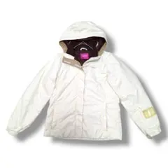 IGNIO フード付き　ダウンジャケット Lサイズ　ホワイト　白　レディース