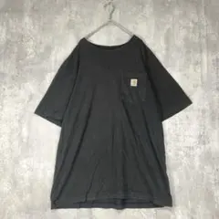 carhartt カーハート　半袖　Tシャツ　チャコール　ブラック　ポケット　夏