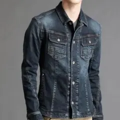 【HIDEAWAYSニコル】デニムジャケット デニムシャツ Gジャン ストレッチ