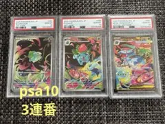PSA10 3連番 メガフシギバナex フシギソウ フシギダネ SAR AR ①