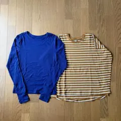 GU UNIQLO ボーダーTシャツ　リブ　長袖　まとめ売り