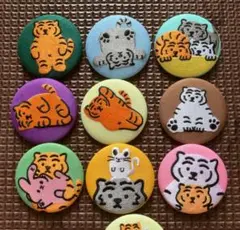 【新品】1box ムジーク タイガーシークレット刺繍缶バッジ