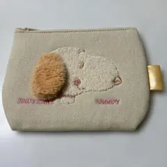 スヌーピー BRUYERRE 立体　刺繍ポーチ　ポーチのサムネイル