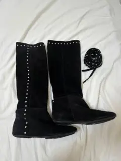JIMMY CHOO ロングブーツ 102WALK.SUE 黒 37のサムネイル