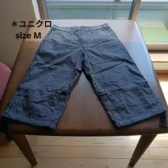 ＊◇75 ユニクロ ショートパンツ M 黒と白のチェック柄