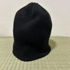 BACK NUMBER ブラックニット帽 FREEサイズのサムネイル