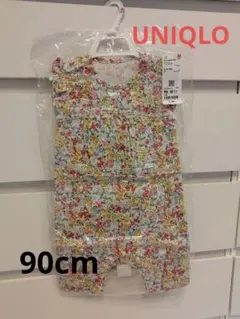【新品 未開封】UNIQLO 花柄ロンパース 90cm