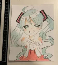 ハンドメイド イラスト 初音ミク ファンアート