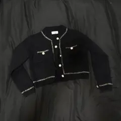 shein ニット　ガーデン　ブラック ゴールドライン Sのサムネイル