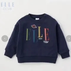 【新品未使用】ELLE club ネイビー スウェット 綿 100％ バースデイ
