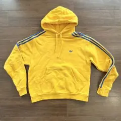 美品　アディダス　オリジナルス　フーディー　マークゴンザレス　黄×青