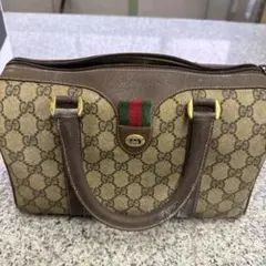 B*G様 ★ Gucci GGパターン ハンドバッグ ベージュ ブラウン レディ