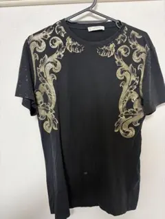 格安！ヴェルサーチ コレクション Tシャツ ユニセックス 黒×金のサムネイル