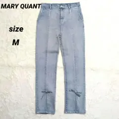 ✨美品✨ MARY QUANT デニムパンツ Mサイズ リボン センタースリットのサムネイル