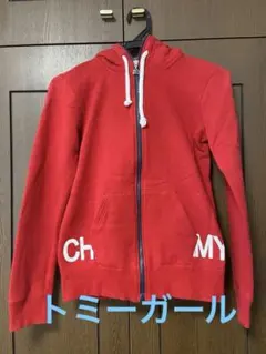 キッズ　トミー　tommy girl パーカー　赤