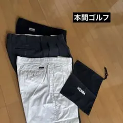 HONMA ゴルフパンツ 3枚セット 巾着つき②