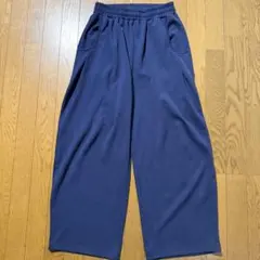 JEANASIS スウェットコクーンタックパンツ ネイビー