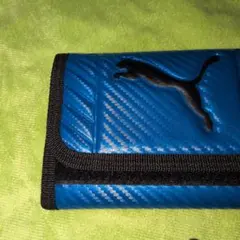 Puma 青い財布 カーボンファイバー風