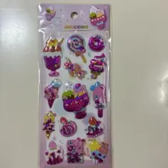 【新品未開封】スイーツデザインのグリッターシールステッカー海外版
