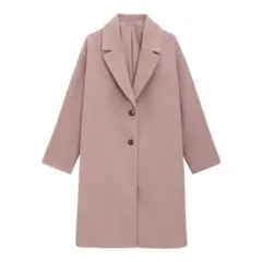 アウター チェスターコート くすみピンク