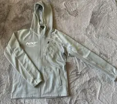 Mizuno フード付きグレー パーカー