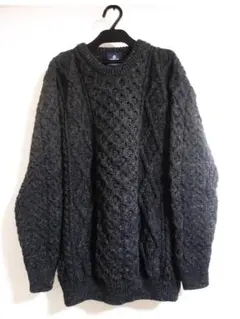 アランウーレンミルズ☆フィッシャーマンズ ニット セーター アイルランド製☆Ｍ