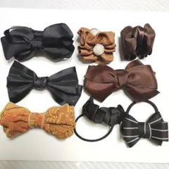 リボンヘアアクセサリー8点セット