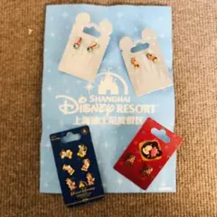 上海ディズニーリゾート　ピアスセット　新品未使用