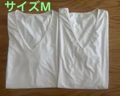 ユニクロ エアリズム 半袖 VネックT サイズM 2枚セット