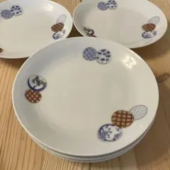 深川製磁 丸紋松竹梅5号和皿 銘々皿 丸皿5枚セット