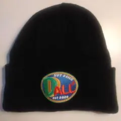 DALL® 刺繍ロゴ 黒ニット帽
