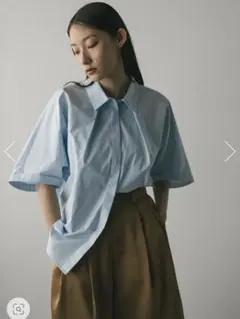 STYLEMIXER ドルマンハーフスリーブシャツ サックスブルー 半袖 シャツのサムネイル