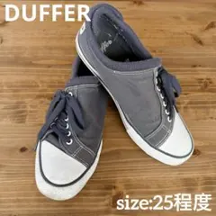 DUFFER ネイビー キャンバス ローカットスニーカー 25cm ダファーのサムネイル