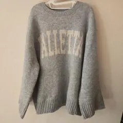 SHOO-LA-RUE グレー ロゴニット