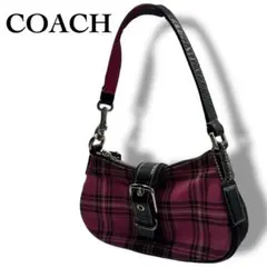 美品 COACH ショルダーバッグ ワンショルダー ソーホー シグネチャー