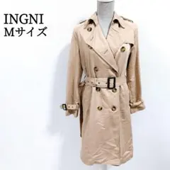 【人気✨】 INGNI イング ベージュ ベーシックデザイン トレンチコート M