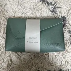 bamford トラベルポーチ 緑色 キャセイパシフィック アメンニティ