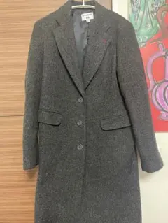 ユニクロイネス　ダークグレー チェスターコート サイズL