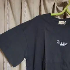 新品　ディズニー　グーフィー　グレー　刺繍　半袖　Tシャツ