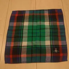 Vivienne Westwood ガーゼ✕タオルハンカチ タータンチェック 緑