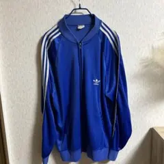 adidas アディダス ベロア トラックジャケット 2XL ネイビー 紺 - メルカリ