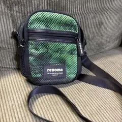 renoma メッシュショルダーバッグ ブラック/グレー⚠️早い者勝ち最終値下げ renoma メッシュショルダーバッグ ブラック/グレー⚠️早い者勝ち最終