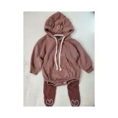 くまさんロンパース/くまさんレギンス/韓国/ベビー/セット/80cm/70cm