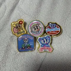 エンジェルブルー　ピンバッジ　5点セット