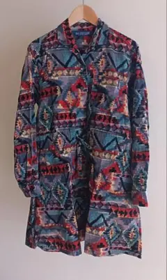 BA-TSU CLUB コーデュロイ シャツワンピ ドレス 羽織り 9-11号