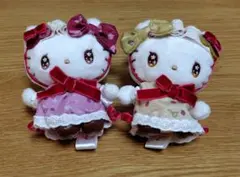 DOLL MIX ハローキティ マスコットぬいぐるみキーホルダー2個セット