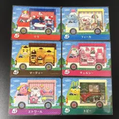 amiiboカード サンリオ コンプ 6種類セット あつ森 どう森 ステッカー