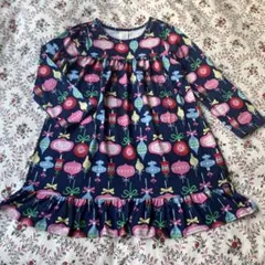GYMBOREE オーナメント柄カットソーワンピース 114.5-122㎝